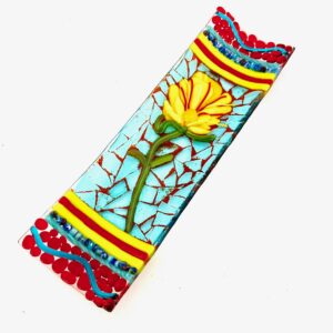 Daisy Treat – Fused Glass Art Platter