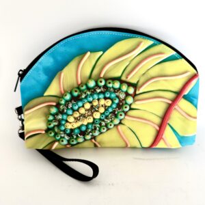 Blue Sky Sunflower Cosmetic Bag