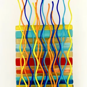 Colorful Birthday Glass Wall Art